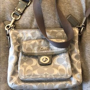 Coach mini crossbody gray